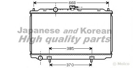 ASHUKI N651-30 Радиатор, охлаждение двигателя 