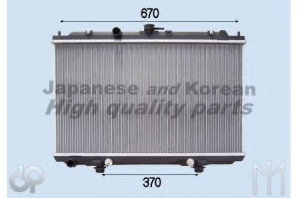 ASHUKI N651-31 Радиатор, охлаждение двигателя 