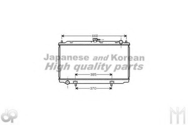 ASHUKI N651-33 Радиатор, охлаждение двигателя 