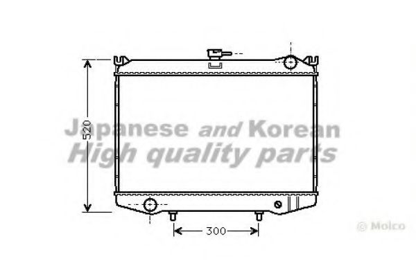 ASHUKI N655-51 Радиатор, охлаждение двигателя 