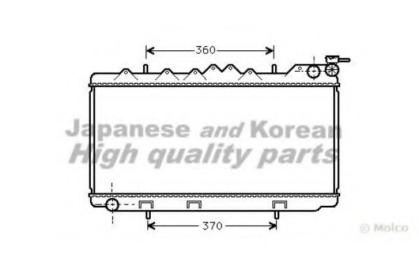 ASHUKI N656-02 Радиатор, охлаждение двигателя 