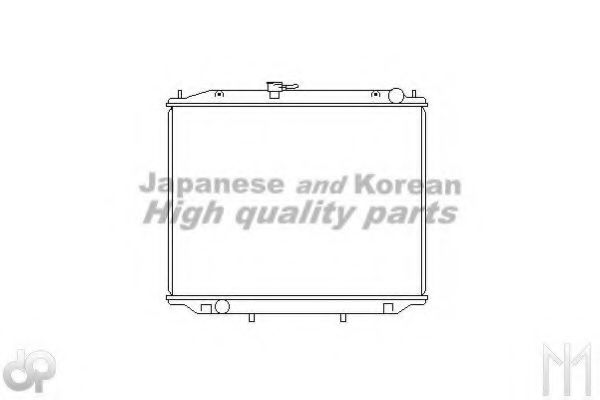 ASHUKI N656-13 Радиатор, охлаждение двигателя 