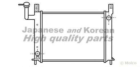 ASHUKI N656-17 Радиатор, охлаждение двигателя 