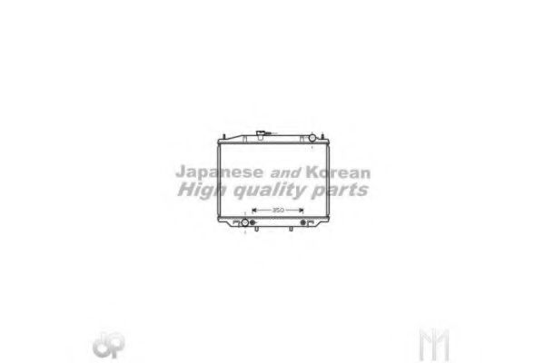 ASHUKI N656-22 Радиатор, охлаждение двигателя 