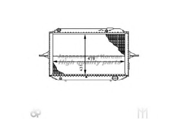 ASHUKI N656-49 Радиатор, охлаждение двигателя для NISSAN (Ниссан) ASHUKI N656-49 Радиатор, охлаждение двигателя для NISSAN (Ниссан)