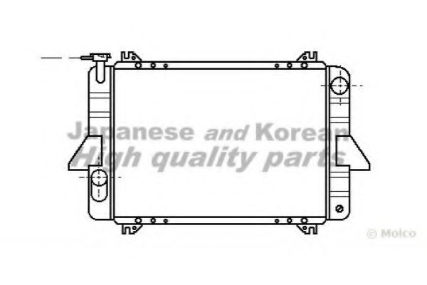ASHUKI N656-52 Радиатор, охлаждение двигателя 