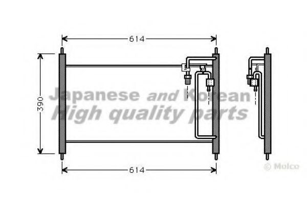 ASHUKI N657-51 Конденсатор, кондиционер для NISSAN (Ниссан) ASHUKI N657-51 Конденсатор, кондиционер для NISSAN (Ниссан)