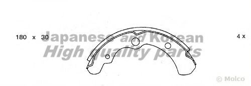 ASHUKI S014-04 Тормозные колодоки 