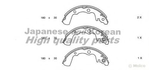 ASHUKI S014-12 Тормозные колодоки для SUBARU (Субару) ASHUKI S014-12 Тормозные колодоки для SUBARU (Субару)