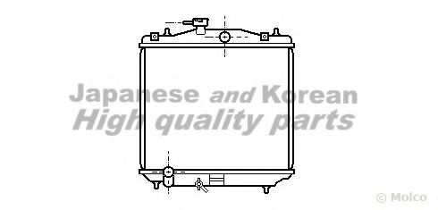 ASHUKI S550-45 Радиатор, охлаждение двигателя 