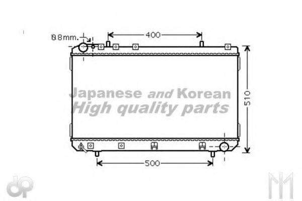 ASHUKI SY550-56 Радиатор, охлаждение двигателя 