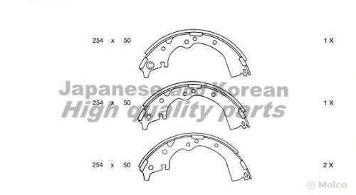 ASHUKI T113-75 Тормозные колодоки для TOYOTA HIACE II (Тойота/тоета Хиаcэ 2) ASHUKI T113-75 Тормозные колодоки для TOYOTA HIACE II (Тойота/тоета Хиаcэ 2)