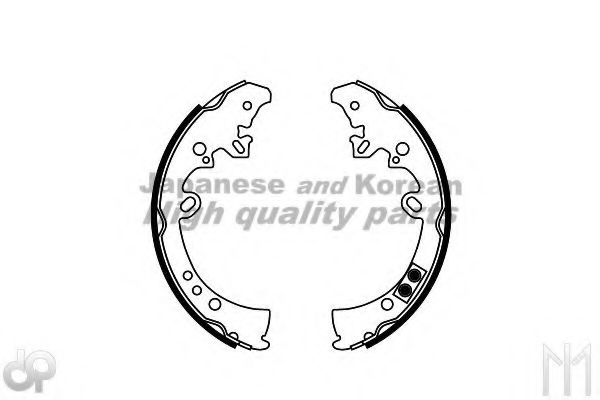 ASHUKI T113-89 Тормозные колодоки 