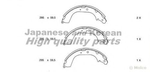 ASHUKI T113-92 Тормозные колодоки для TOYOTA LAND CRUISER 90 (Тойота/тоета Ленд крузер 90) ASHUKI T113-92 Тормозные колодоки для TOYOTA LAND CRUISER 90 (Тойота/тоета Ленд крузер 90)