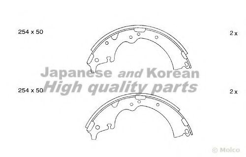 ASHUKI T113-99 Тормозные колодоки 