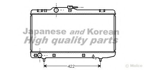 ASHUKI T550-10 Радиатор, охлаждение двигателя 