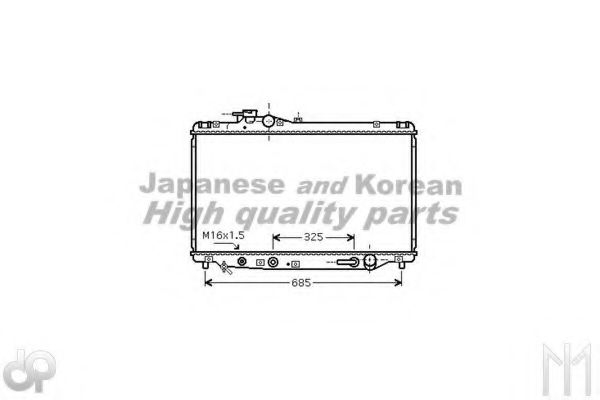 ASHUKI T550-61 Радиатор, охлаждение двигателя 