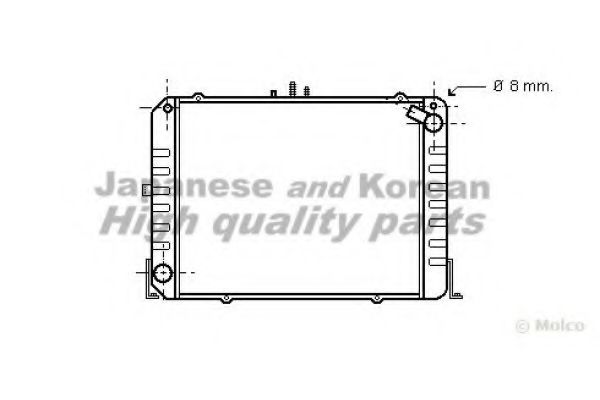 ASHUKI T553-03 Радиатор, охлаждение двигателя 