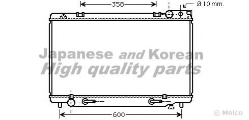 ASHUKI T553-06 Радиатор, охлаждение двигателя 