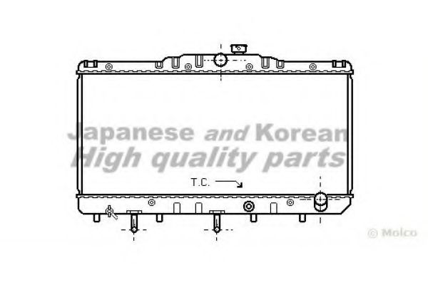ASHUKI T553-08 Радиатор, охлаждение двигателя 