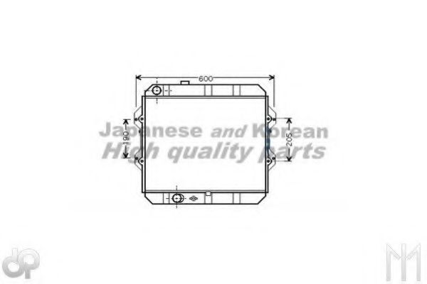 ASHUKI T553-11 Радиатор, охлаждение двигателя 