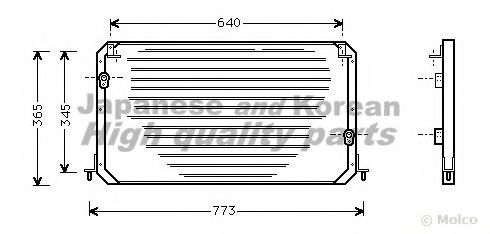 ASHUKI T556-11 Конденсатор, кондиционер для LEXUS ES (Лексус Эс) ASHUKI T556-11 Конденсатор, кондиционер для LEXUS ES (Лексус Эс)