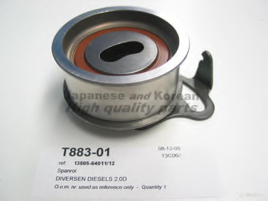 ASHUKI T883-01 Паразитный Ведущий ролик, зубчатый ремень для TOYOTA SPRINTER (Тойота/тоета Спринтэр) ASHUKI T883-01 Паразитный Ведущий ролик, зубчатый ремень для TOYOTA SPRINTER (Тойота/тоета Спринтэр)
