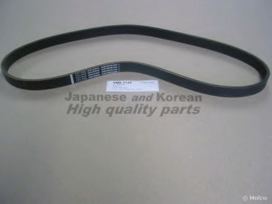 ASHUKI VM6-1145 Поликлиновой ремень для TOYOTA YARIS/VITZ (Тойота/тоета Ярис/vитз) ASHUKI VM6-1145 Поликлиновой ремень для TOYOTA YARIS/VITZ (Тойота/тоета Ярис/vитз)