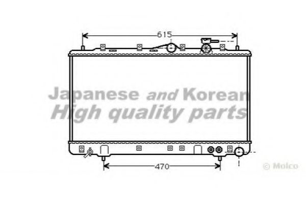 ASHUKI Y550-05 Радиатор, охлаждение двигателя для HYUNDAI (Хендай)