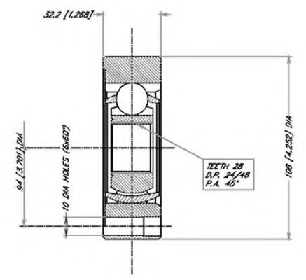 VEMA 18384 Шарнирный комплект, приводной вал для AUDI (Ауди) VEMA 18384 Шарнирный комплект, приводной вал для AUDI (Ауди)