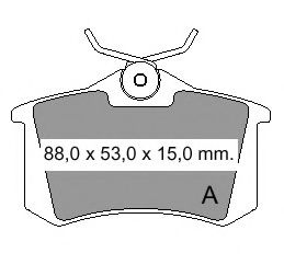 VEMA 833480 Тормозные колодки для VOLKSWAGEN (Фольксваген) VEMA 833480 Тормозные колодки для VOLKSWAGEN (Фольксваген)