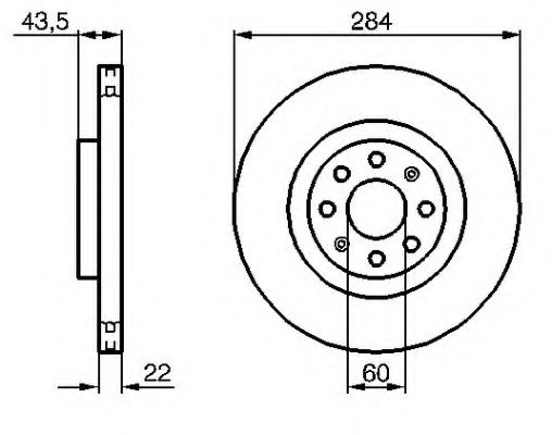 VEMA 98608 Тормозной диск для FIAT (Фиат) VEMA 98608 Тормозной диск для FIAT (Фиат)