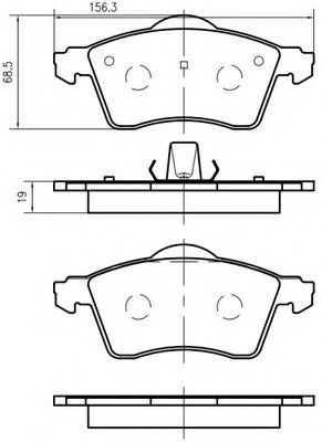 VEMA K414200 Тормозные колодки для VOLKSWAGEN (Фольксваген) VEMA K414200 Тормозные колодки для VOLKSWAGEN (Фольксваген)