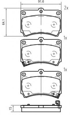 VEMA K417200 Тормозные колодки для MAZDA FAMILIA V (Мазда Фамилиа v) VEMA K417200 Тормозные колодки для MAZDA FAMILIA V (Мазда Фамилиа v)