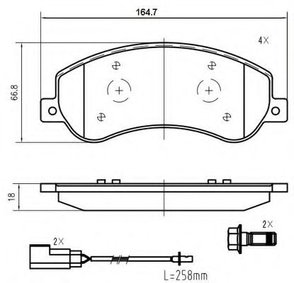 VEMA K425700 Тормозные колодки для VOLKSWAGEN AMAROK (Фольксваген Амарок) VEMA K425700 Тормозные колодки для VOLKSWAGEN AMAROK (Фольксваген Амарок)