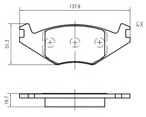 VEMA K600500 Тормозные колодки для VOLKSWAGEN JETTA II (Фольксваген Жэтта 2) VEMA K600500 Тормозные колодки для VOLKSWAGEN JETTA II (Фольксваген Жэтта 2)