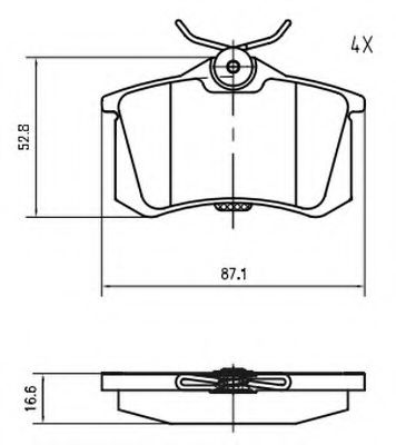 VEMA K601101 Тормозные колодки для VOLKSWAGEN (Фольксваген) VEMA K601101 Тормозные колодки для VOLKSWAGEN (Фольксваген)