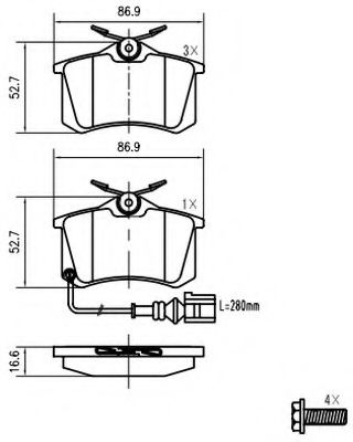 VEMA K601102 Тормозные колодки для VOLKSWAGEN (Фольксваген) VEMA K601102 Тормозные колодки для VOLKSWAGEN (Фольксваген)