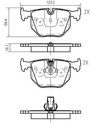 VEMA K604100 Тормозные колодки для BMW (Бмв) VEMA K604100 Тормозные колодки для BMW (Бмв)