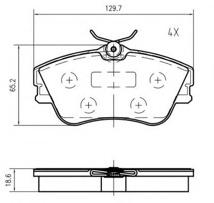 VEMA K617300 Тормозные колодки для VOLKSWAGEN (Фольксваген) VEMA K617300 Тормозные колодки для VOLKSWAGEN (Фольксваген)