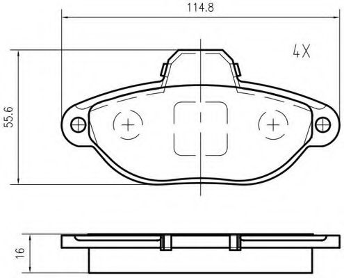 VEMA K620300 Тормозные колодки для FIAT 500 (Фиат 500) VEMA K620300 Тормозные колодки для FIAT 500 (Фиат 500)