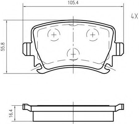 VEMA K622100 Тормозные колодки для AUDI TT (Ауди Тт) VEMA K622100 Тормозные колодки для AUDI TT (Ауди Тт)