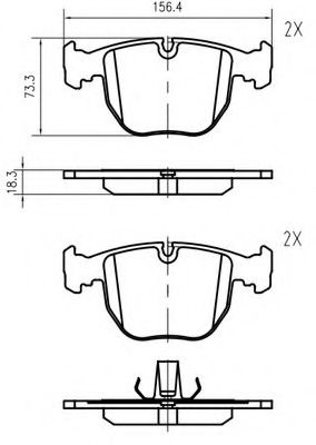 VEMA K623100 Тормозные колодки для BMW (Бмв) VEMA K623100 Тормозные колодки для BMW (Бмв)