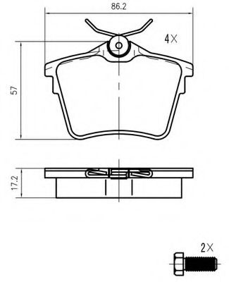 VEMA K625900 Тормозные колодки для PEUGEOT 407 (Пежо 407) VEMA K625900 Тормозные колодки для PEUGEOT 407 (Пежо 407)
