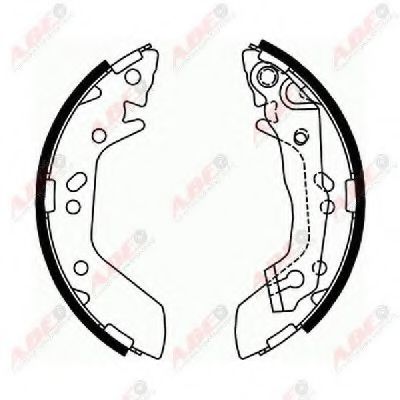 ABE C00515ABE Тормозные колодоки 09 1999 для HYUNDAI EXCEL (Хендай Эxcэл) ABE C00515ABE Тормозные колодоки 09 1999 для HYUNDAI EXCEL (Хендай Эxcэл)