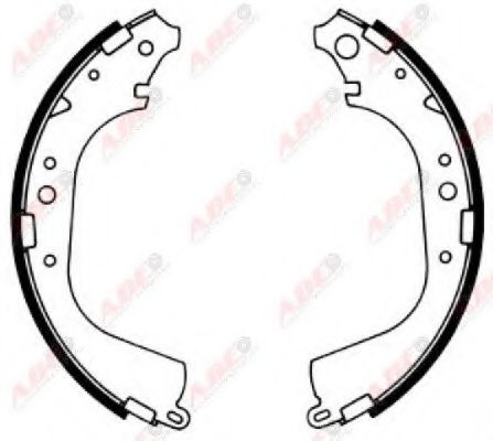 ABE C02039ABE Тормозные колодоки для TOYOTA HILUX II (Тойота/тоета Хилуx 2) ABE C02039ABE Тормозные колодоки для TOYOTA HILUX II (Тойота/тоета Хилуx 2)