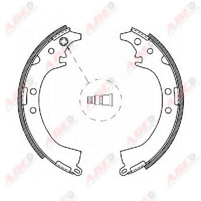 ABE C02061ABE Тормозные колодоки для автомобилей без ABS для TOYOTA SCEPTER (Тойота/тоета Сcэптэр)