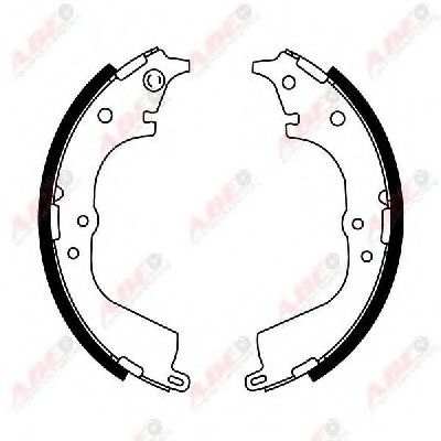 ABE C02072ABE Тормозные колодоки 7A-SH000001 для TOYOTA HILUX II (Тойота/тоета Хилуx 2) ABE C02072ABE Тормозные колодоки 7A-SH000001 для TOYOTA HILUX II (Тойота/тоета Хилуx 2)