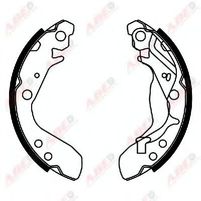ABE C04017ABE Тормозные колодоки для автомобилей без ABS для HONDA FIT II (Хонда Фит 2) ABE C04017ABE Тормозные колодоки для автомобилей без ABS для HONDA FIT II (Хонда Фит 2)