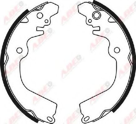 ABE C05050ABE Тормозные колодоки 05 1991 для MITSUBISHI MIRAGE (Митсубиши/митсубиси Мирагэ) ABE C05050ABE Тормозные колодоки 05 1991 для MITSUBISHI MIRAGE (Митсубиши/митсубиси Мирагэ)